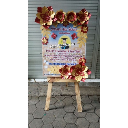 Mini Bunga Papan Ucapan ( Bunga Kertas) khusus Surabaya