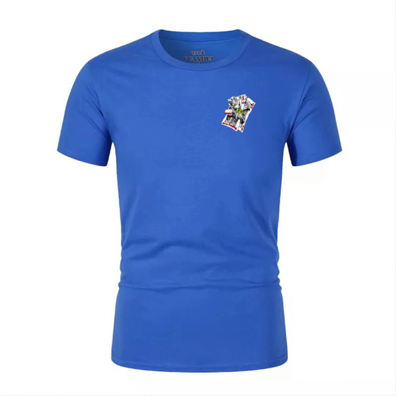 Kaos Pria Kartu Lengan Pendek Baju Distro Oblong Atasan Dewasa Cod