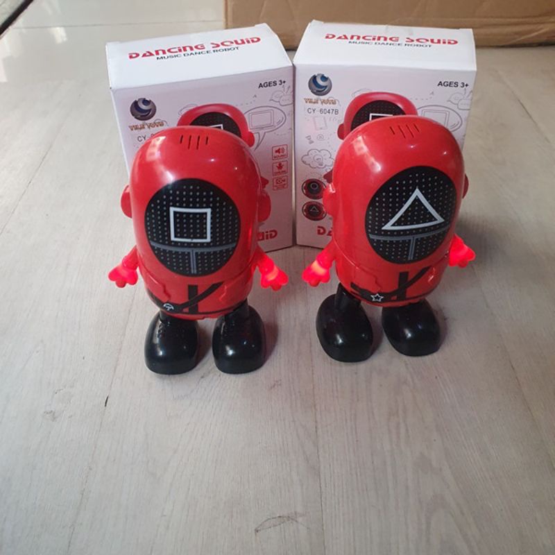 Mainan robot dancing squid game mainan robot menari mainan anak mainan murah