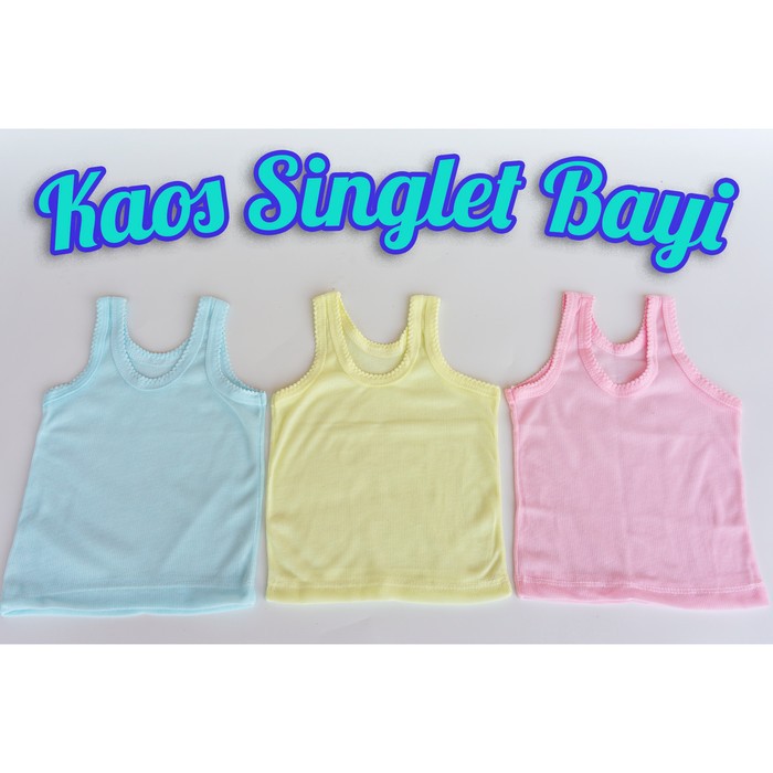 harga satuan singlet bayi size S/M/L (kaos dalam bayi)