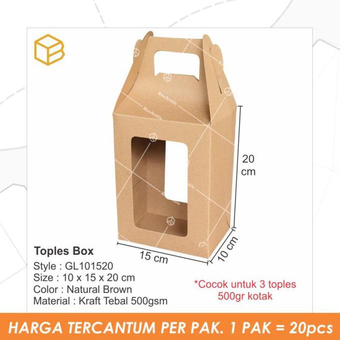 

Box Toples Kue Kering Packaging Dus Hampers Kotak Kemasan - GL101520