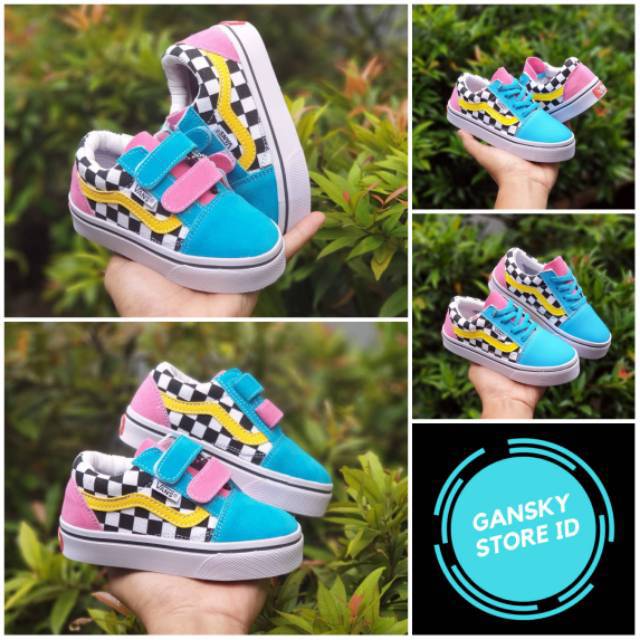 SEPATU ANAK VANS CATUR RAINBOW PREMIUM QUALITY VANS CATUR ANAK RAINBOW