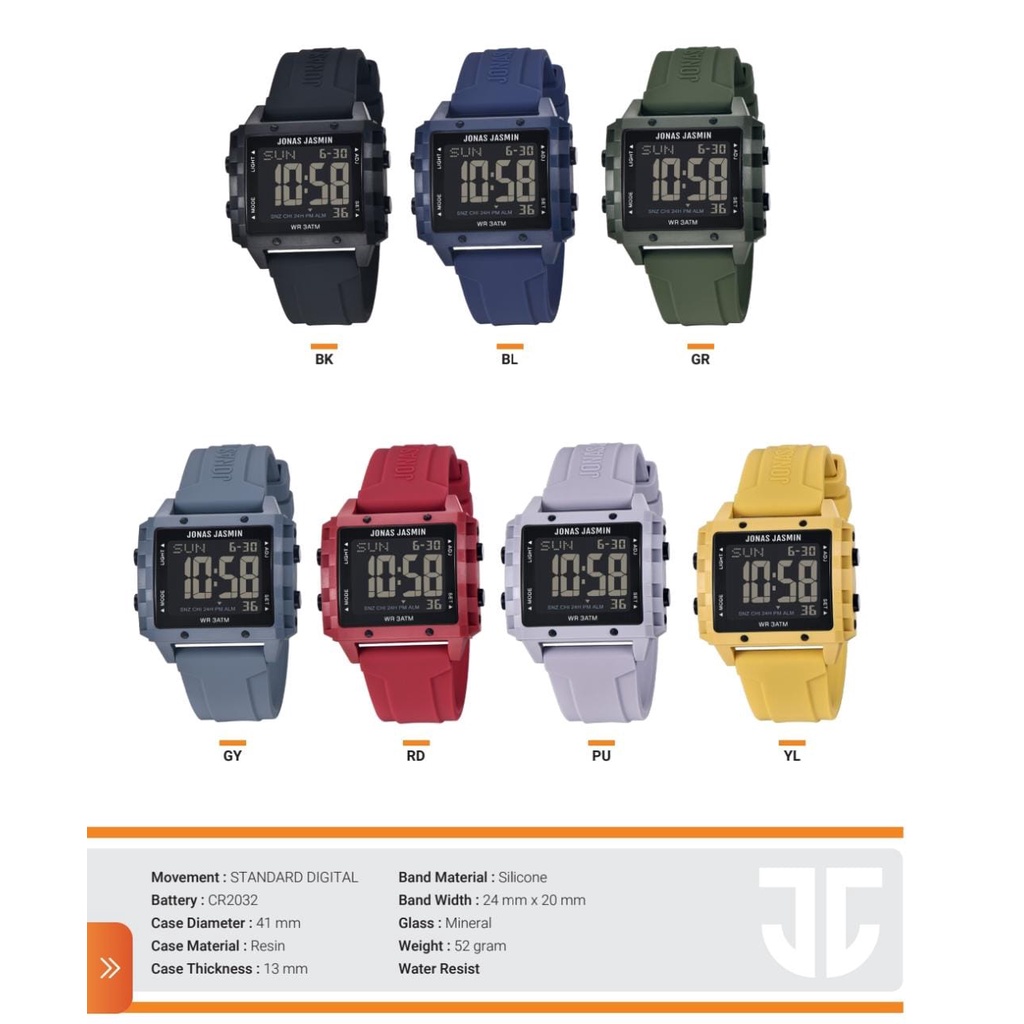 JONAS JASMIN DIGTAL J5310M/JAM TANGAN COWOK DIGITAL SPORT/JONAS JASMIN J5310M/