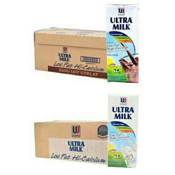 

[[BISA COD]] Ultra Milk Low Fat 250 ml - Cokelat - Plain - Plain TERJAMIN Kode 393