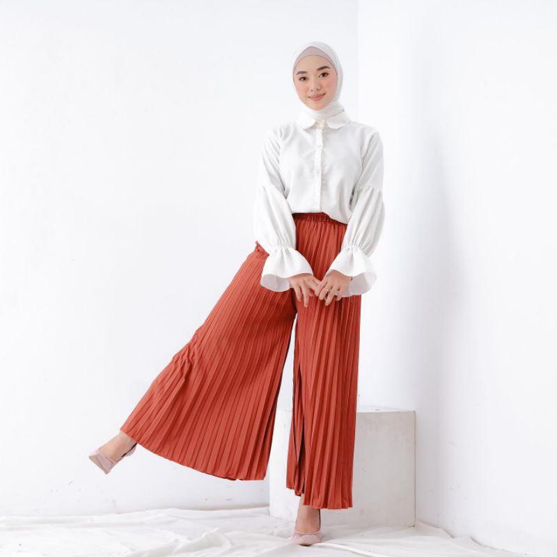 Kulot Plisket Premium  // Kulot Plisket Skirt // Kulot Plisket Jumbo // Celana Panjang Wanita COD
