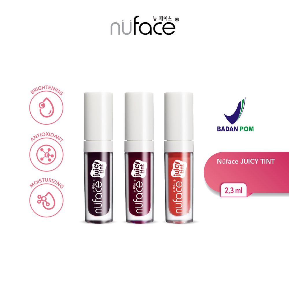 Nuface Juicy Tint 2,3 ml with Vitamin E &amp; Hyaluronic - Lip Tint