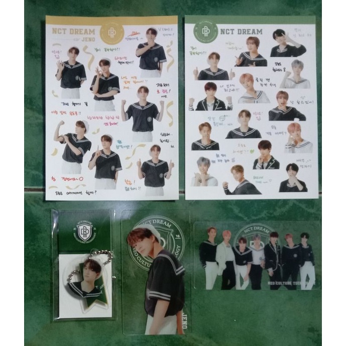 JENO B2S NCT DREAM BACK TO SCHOOL KIT STICKER BOOKMARK PHOTOCARD