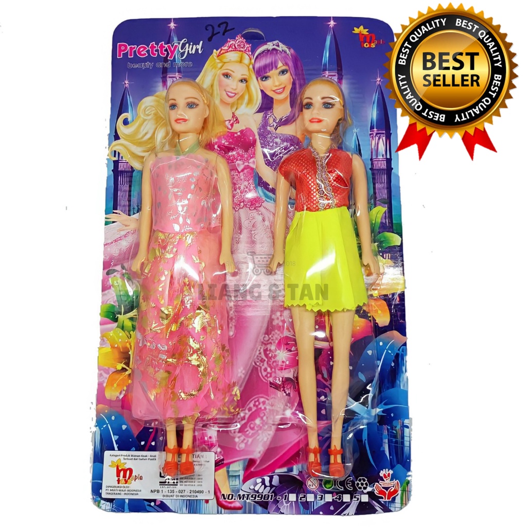 ( BISA COD ) PROMO Mainan Anak Perempuan 2 Pcs Boneka Pretty Girls / Mainan Anak SNI Murah