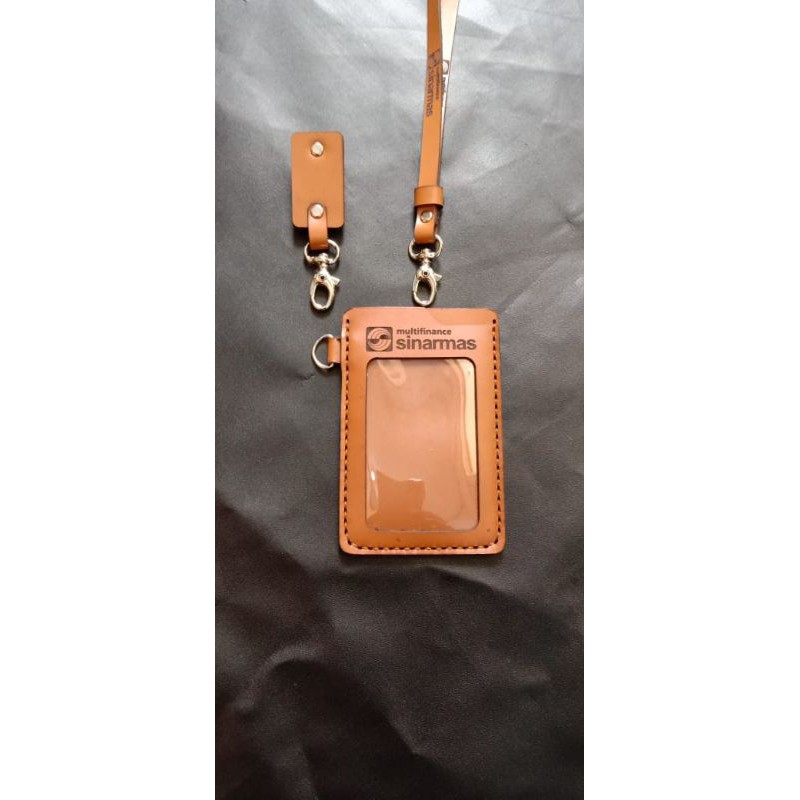 

nametag kulit sapi/idcard holder kulit
