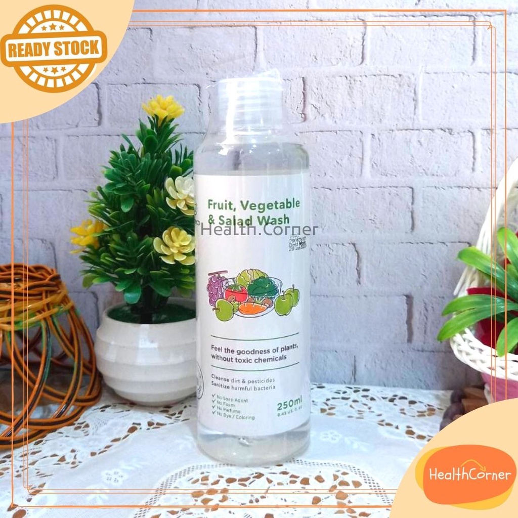 Pureco Home Fruit Vegetable and Salad Wash 250ml / Sabun Cuci Buah Dan Sayur