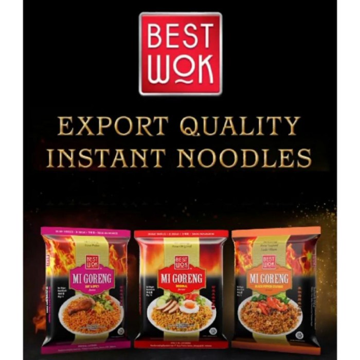 

Best wok mie goreng original blackpepper seafood hot spicy 80 gr
