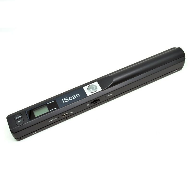 Compact Full Color Wand Portable Scanner 900DPI with LCD Screen 