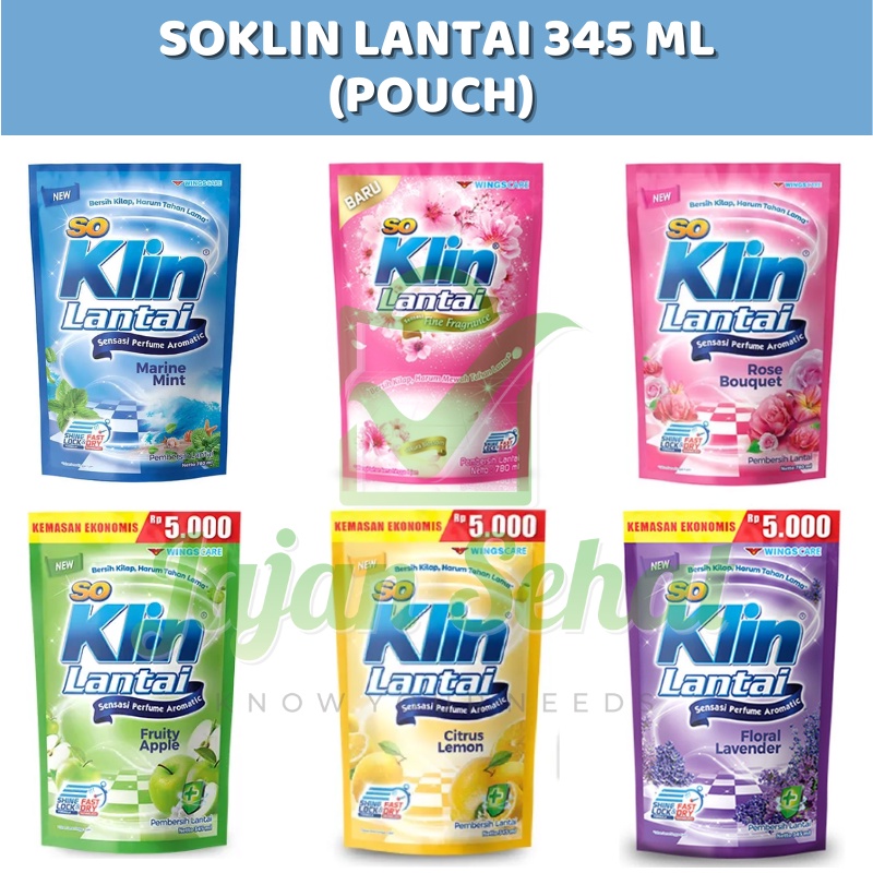 Soklin Lantai 345ml Pouch