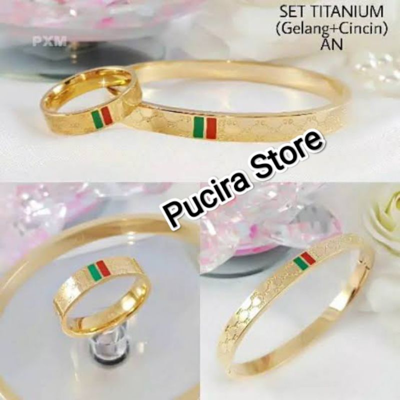 cod gelang titanium free cincin anti luntur perhiasan import