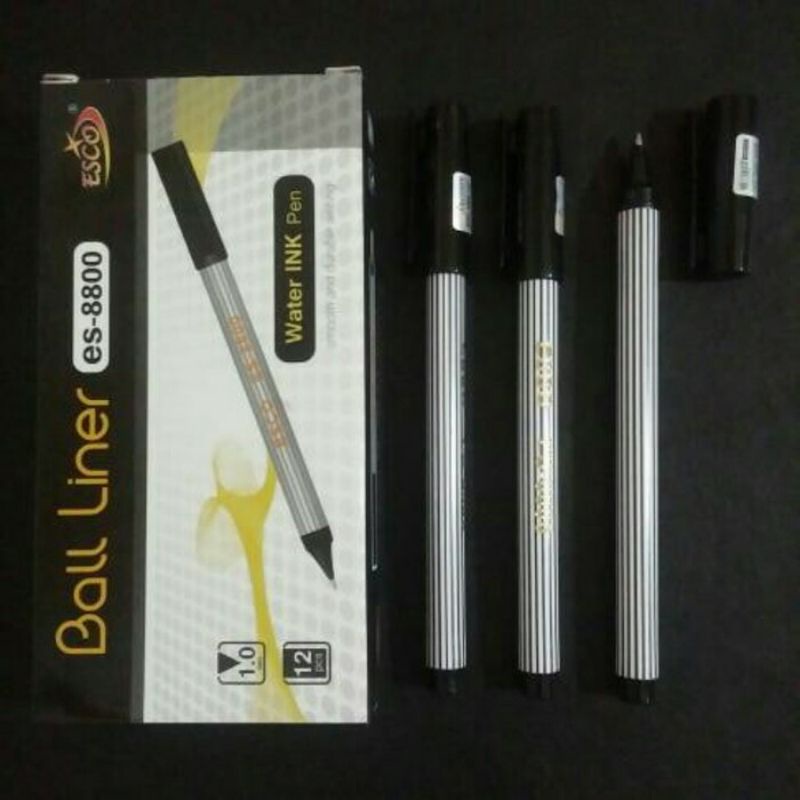 

Pulpen Gel Esco Ball Liner ES-8800 1.0mm Per Lusin