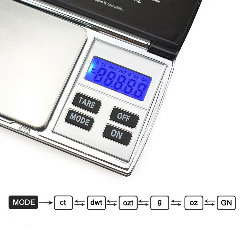 Timbangan emas digital mini pocket scale akurasi 0.01gr Taffware Digipounds