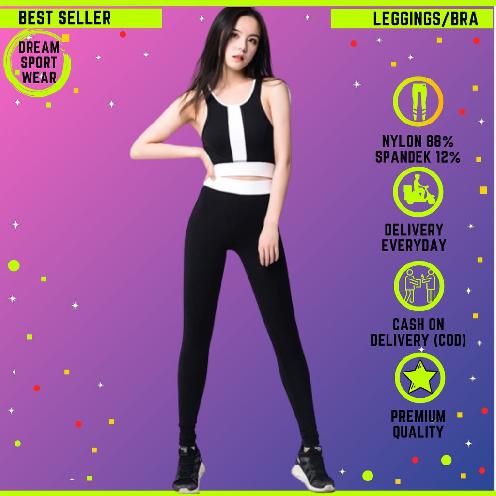 PREMIUM LEGGING IMPORT SPORT BRA IMPORT LEGGING GYM LEGGING YOGA BRA OLAHRAGA BRA GYM 35
