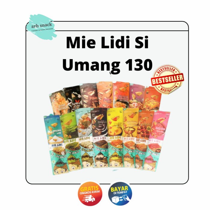 

Mie Lidi Si Umang 130gr FREE Packing BubleWrap