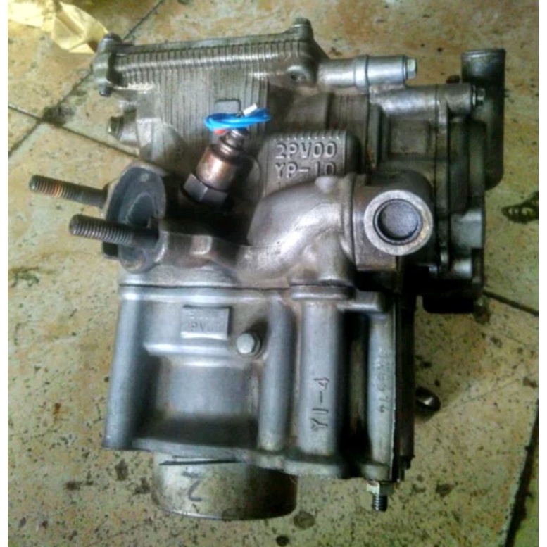 CYLYNDER HEAD BLOCK KOP BLOCK HEAD BURING KOP YAMAHA VIXION NEW FULL SET KOMPLIT ORI LEPASAN MOTOR