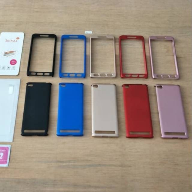 Hardcase + Tg Xiaomi redmi 5A Case 360 Depan Belakang Xiaomi 5A