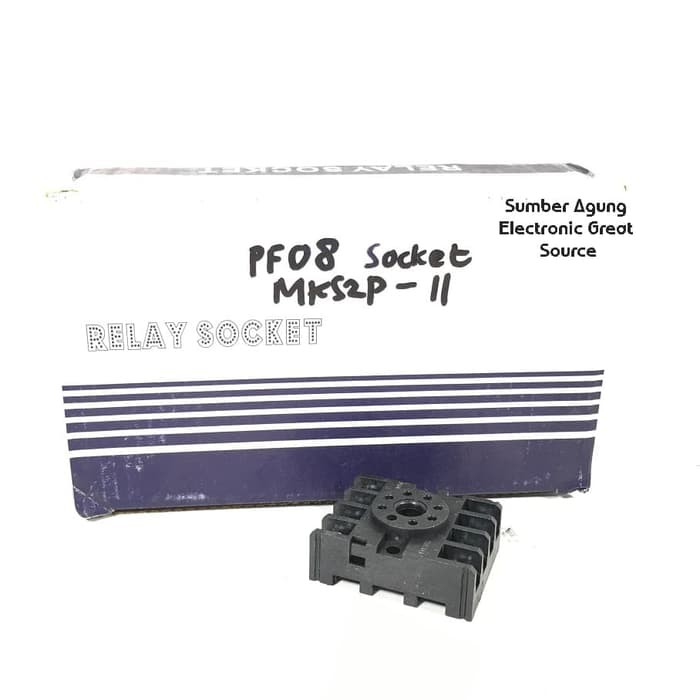 Relay Socket PF08 Socket MKS2P-11 8 Pins Din Rail Screw