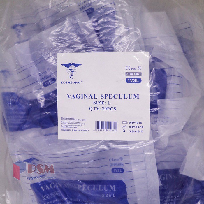 Vaginal Speculum Disposable Cosmomed / Cocor Bebek Plastik Vagion SML