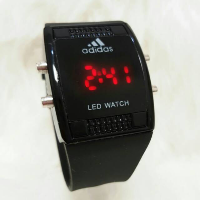 Jam LED adidas kotak