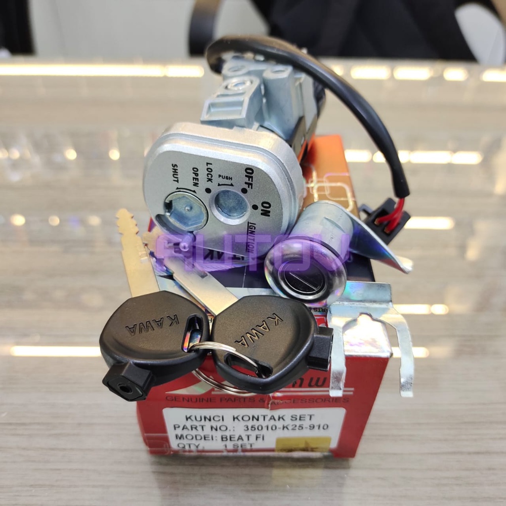 kunci kontak beat fi 2013 2014 2015 original kawa anti maling plus kunci kontak belakang