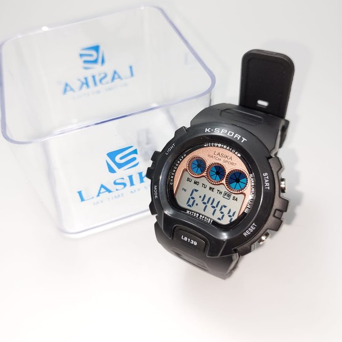 Jam Tangan Digital Premium Lasika 8139 Water Resistant Free Box Jam Tangan