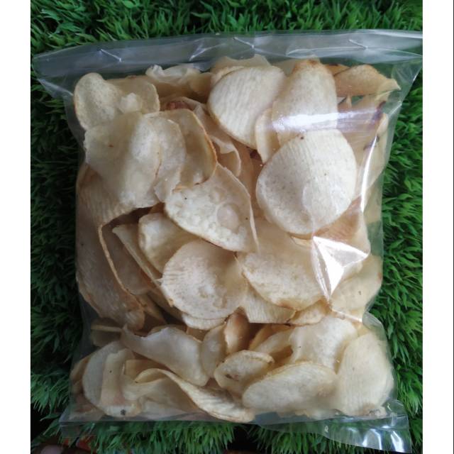 

(PROMO BELI 4 GRATIS 1) keripik talas rasa original asli banyumas