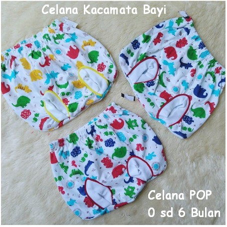 Celana Kacamata Atau Pop Katun Motif Animal