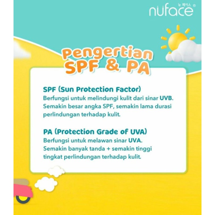 Nu Face SunProtect/Sunscreen/Spf30/spf50