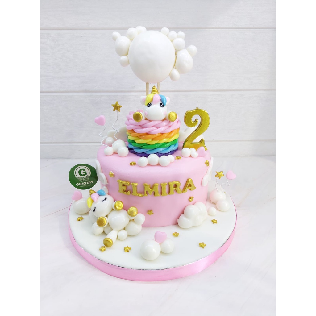 kue ulang tahun unicorn balon udara