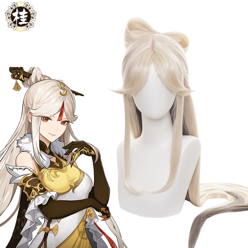 PREORDER UWOWO Game Genshin Impact Ningguang Cosplay Wig Ning guang Cosplay Hair