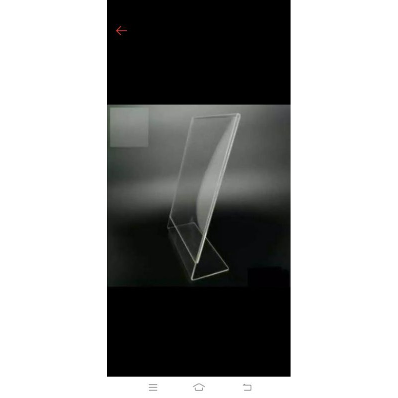 

tent holder a5 L/brosur holder