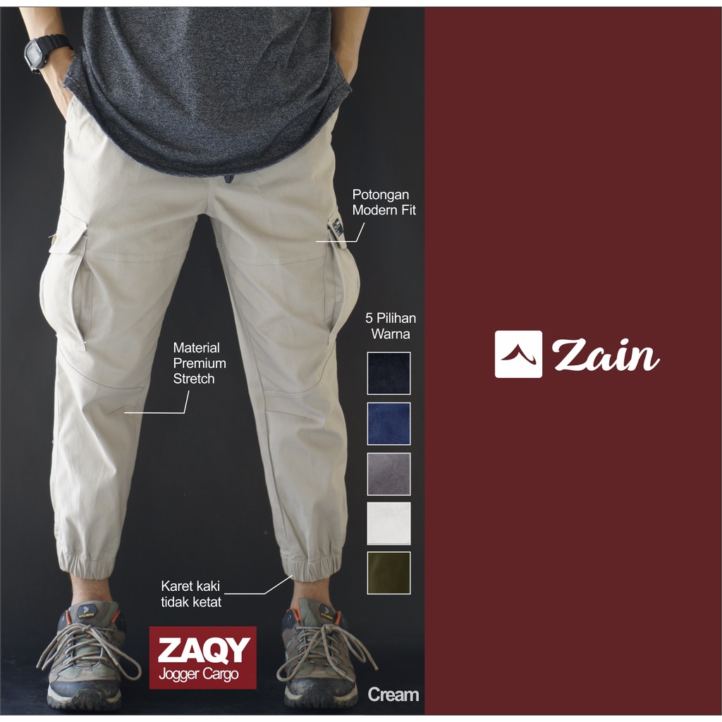 Sirwal Jogger Cargo ZAQY - Zain moslem apparel