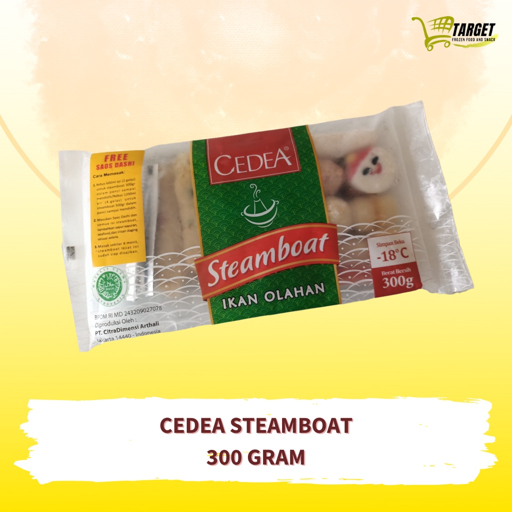 

CEDEA STEAMBOAT 300 GRAM IKAN OLAHAN