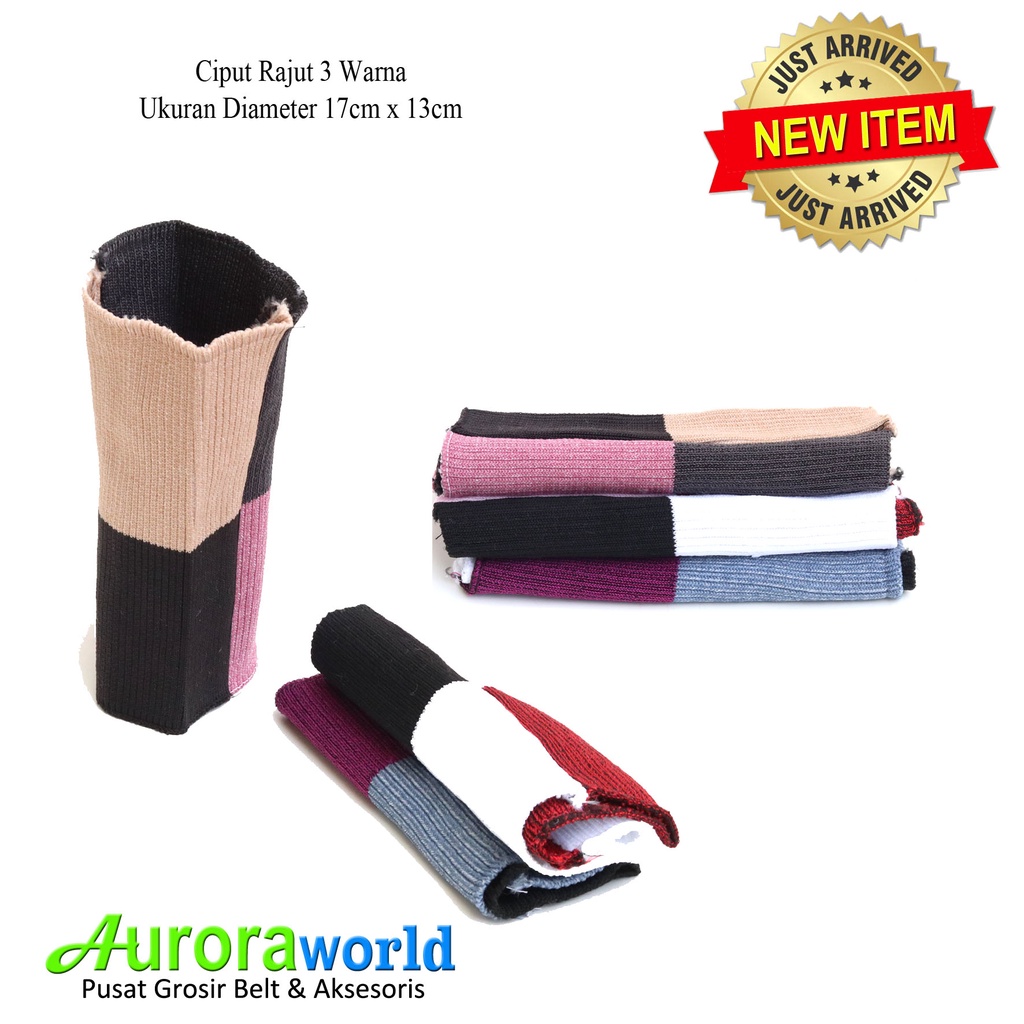 Auroraworld Ciput Rajut Premium two tone Ciput Classic dalaman jilbab inner bandana bahan Tebal