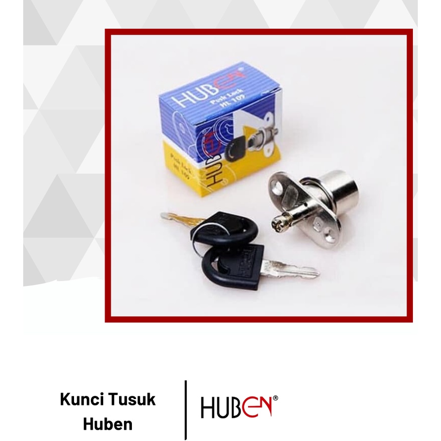 (Huben) Kunci Etalase Kaca Kunci Tusuk Push Lock