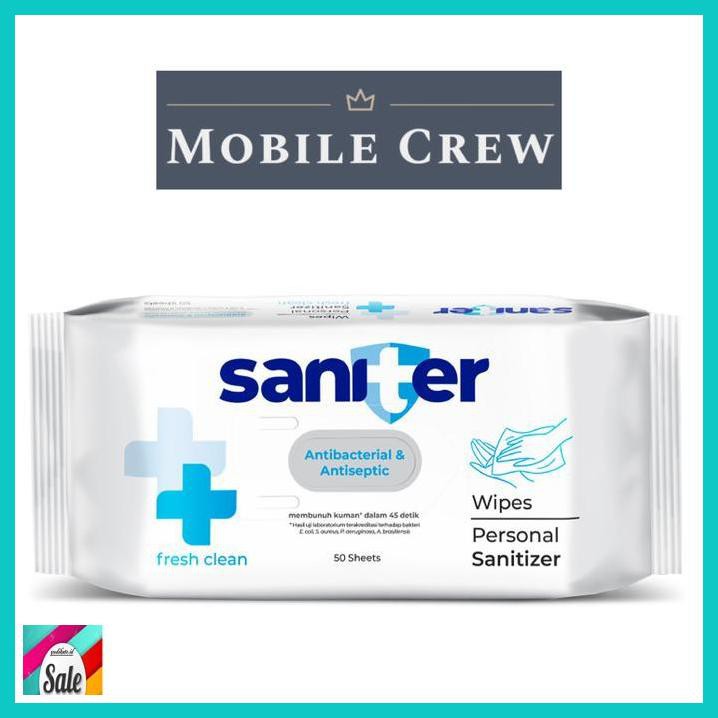 DCDISPOSABLE- SANITER ANTIBACTERIAL & ANTISEPTIC WIPES - TISU BASAH SANITER -ORIGINAL.