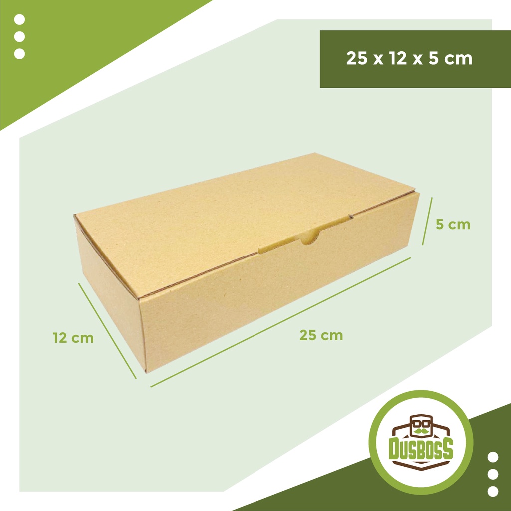 

Kardus karton uk. 25 x 12 x 5 cm --Die Cut dan easy usage--