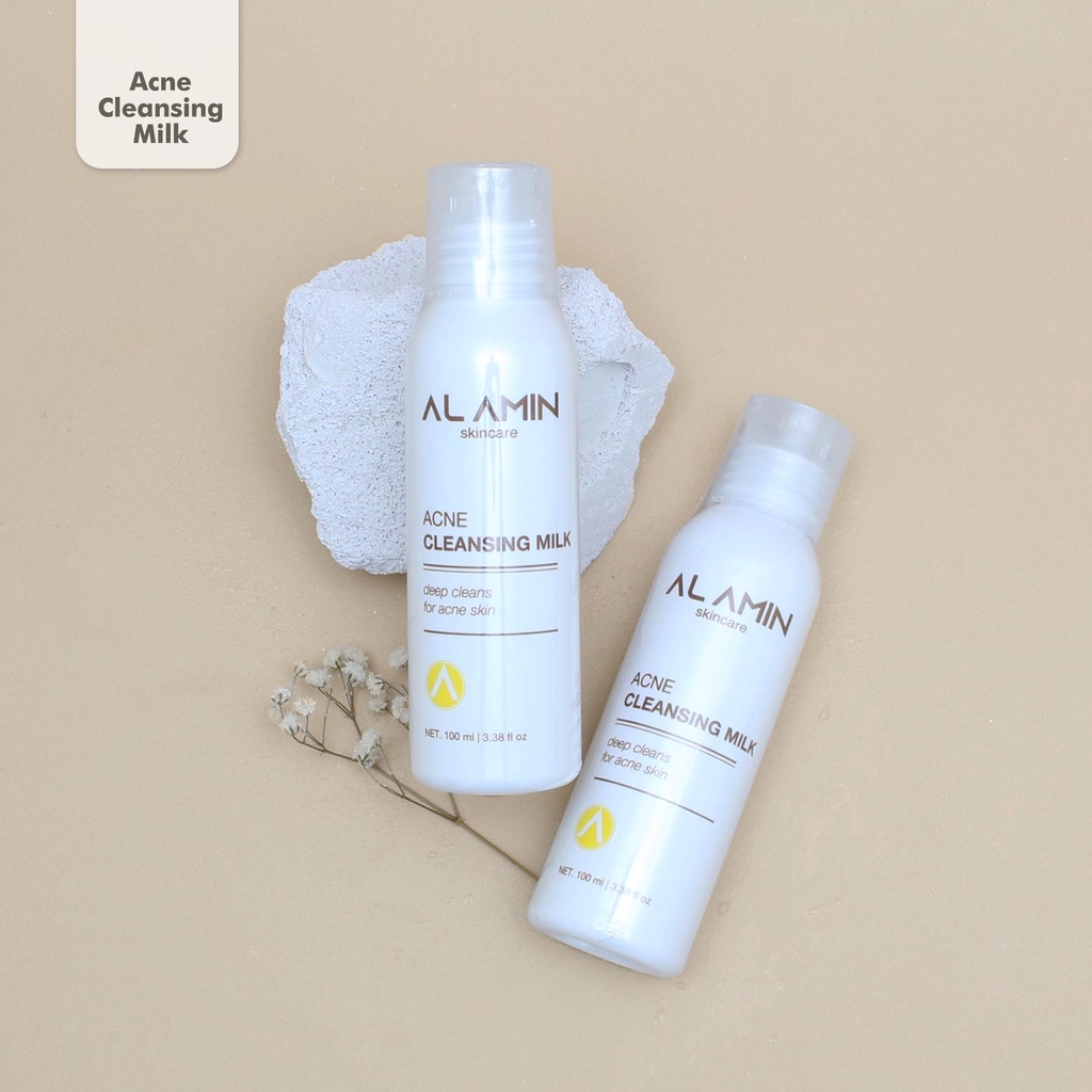 Alamin Acne Cleansing Milk  | Susu Pembersih Wajah Berjerawat/Bruntusan/Komedo |