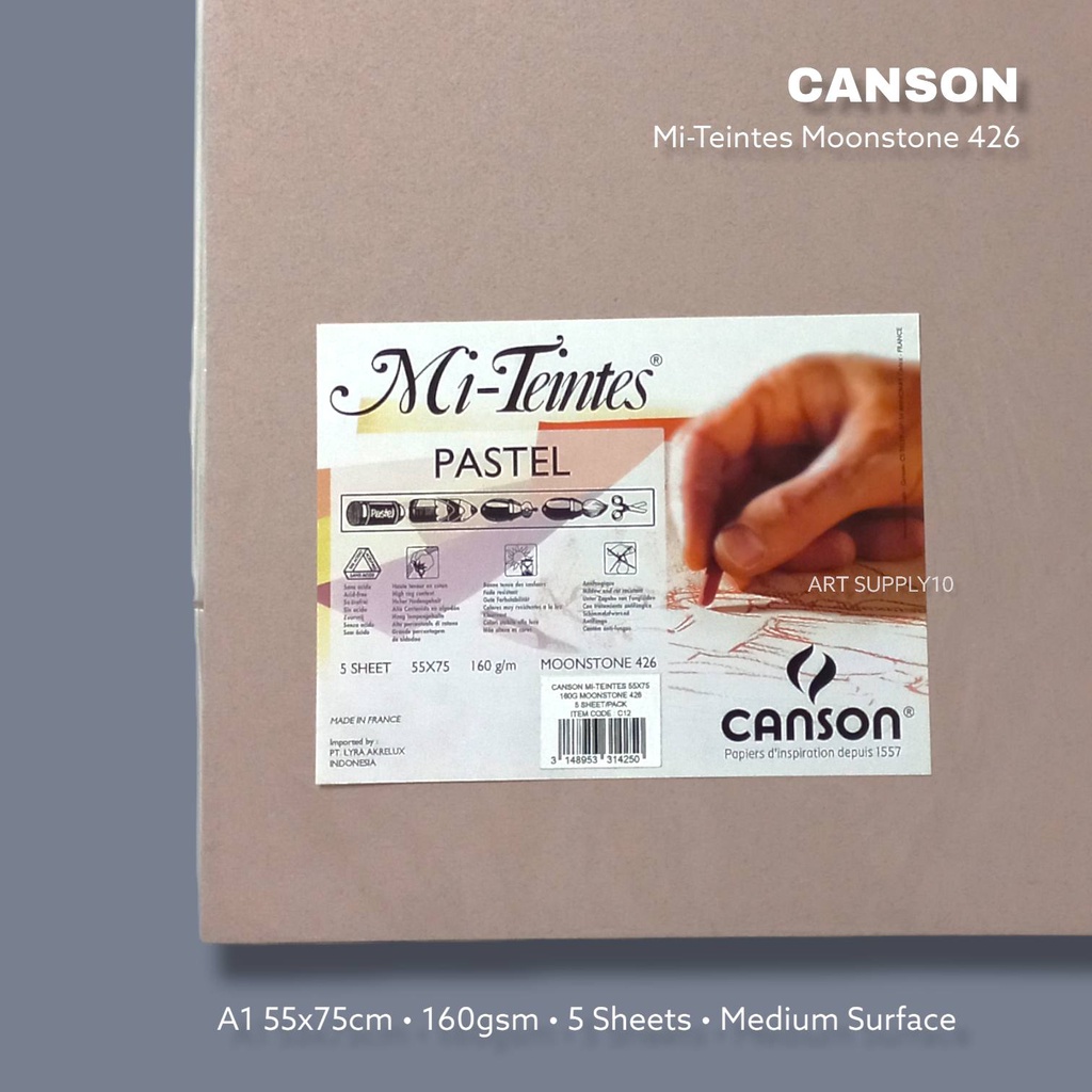 

Canson Mi-Teintes Moonstone 160gr 55x75cm