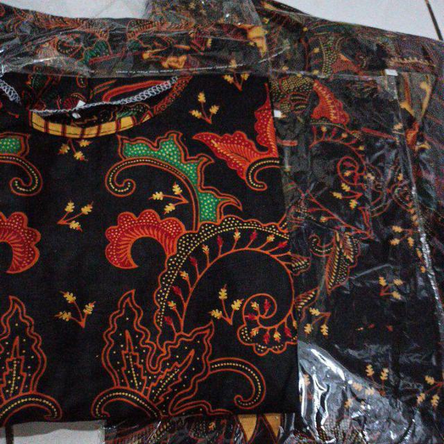 Batik Couple Keluarga - Sania Ruffle Batik Couple Orid Ndoro Jowi Dnt Garansi Termurah Batik Solehah