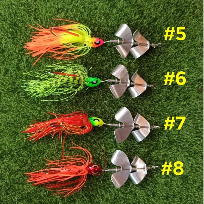 ➲uf Model Terkini➲ UMPAN CASTING TOMAN BUZZ BAIT DOUBLE PROPELER HM20 34 ✻