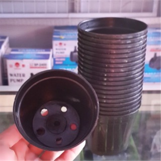 Pot ice cream 10cm Hitam Pot Plastik bunga Es Krim 10 cm Pot ice cream 10cm Hitam Pot Plastik bunga Es Krim 10 cm