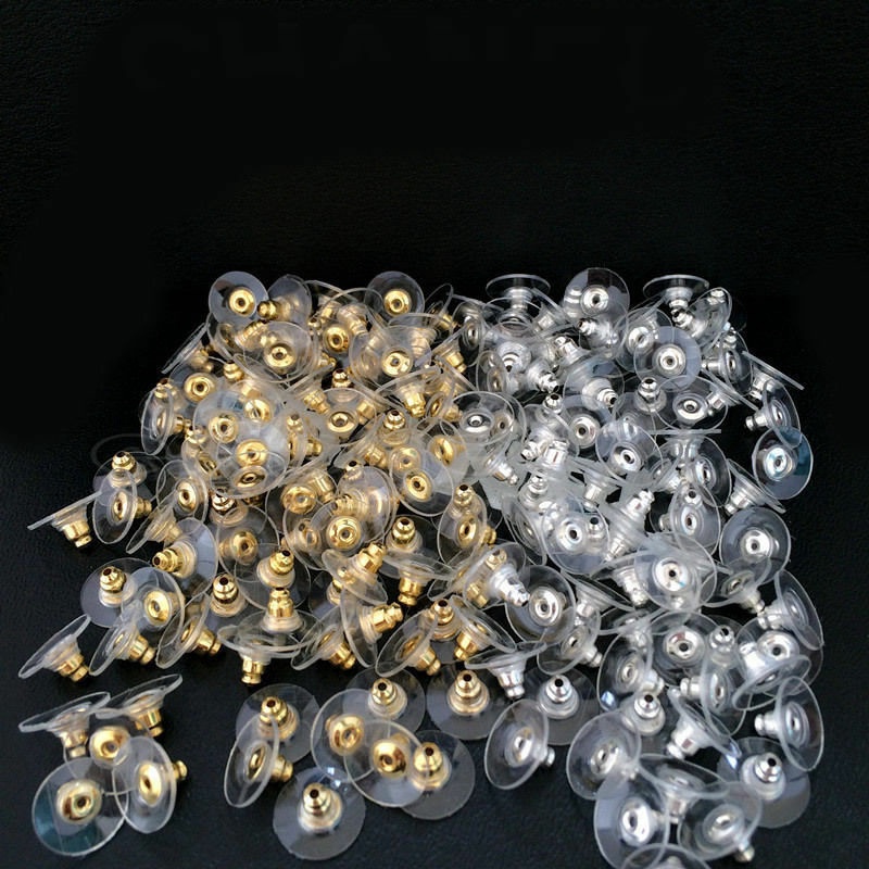 120pcs Aksesoris Anting Stud Bahan Karet Untuk Membuat Perhiasan