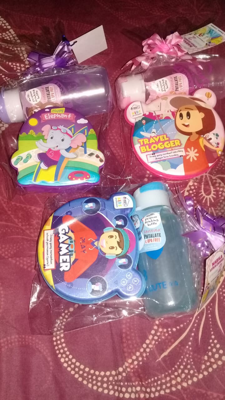 Souvenir Ultah Botol Minum Kotak Makan Mini