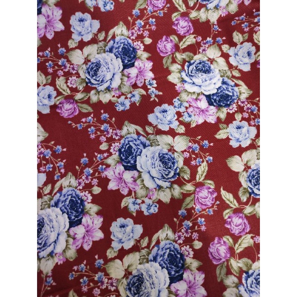 Kain Katun Jepang Motif Bunga Cantik TK 004