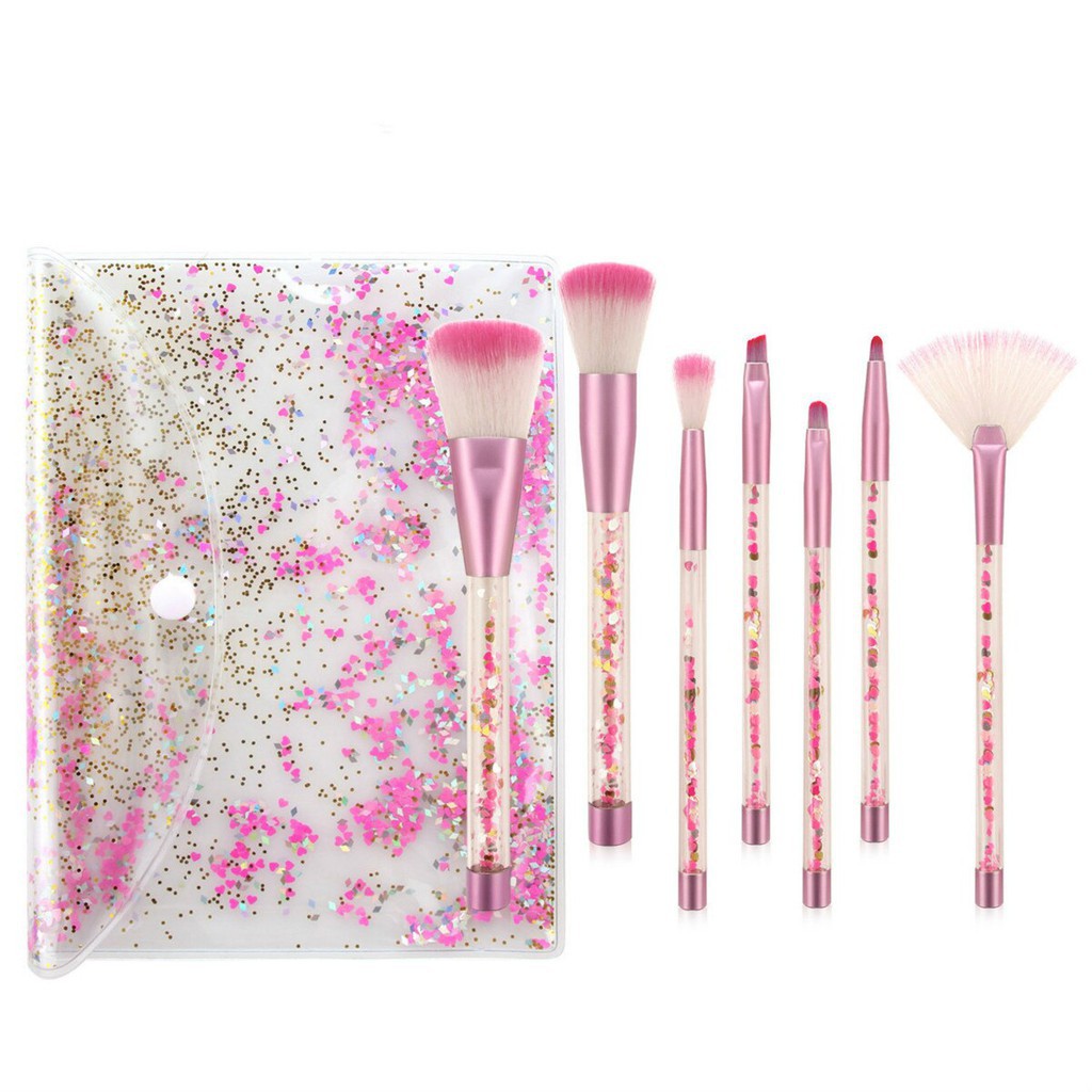 Kuas Make Up / Make Up Brush Set Lime Crime Aquarium Liquid Glitter